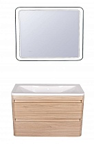 Мебель для ванной Style Line Атлантика 90 см подвесная, ясень перламутр