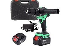 Аккумуляторная бесщеточная ударная дрель-шуруповерт Zitrek Green Impact 18 В, Li-ion 2x4.0 Ач 063-4045