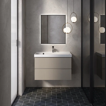 Мебель для ванной AQUAme S1 80 см бежевый