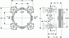 Смеситель для ванны Ideal Standard Melange A4720AA