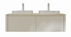 Мебель для ванной Black&White Universe U916.1400-2 Double 140 см, бежевый, две раковины