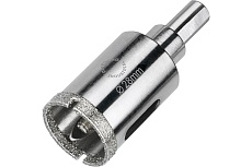 Коронка алмазная по керамограниту и керамике с центрирующим сверлом 28 мм Diamond Industrial DIDCSC028