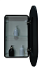 Зеркальный шкаф Континент Elmage Black LED 45x80 с подсветкой, МВК049