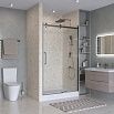 Душевая дверь BelBagno MARINO-2-BF-1-130-C-GM 130x195 прозрачная, оружейная сталь