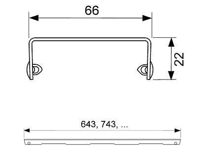 Решетка TECEdrainline basic 601210 120 см сталь, полированная