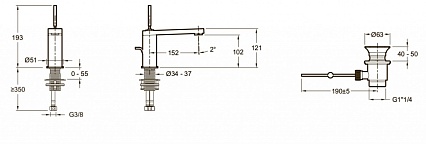 Смеситель для раковины Jacob Delafon Composed E73158-CP