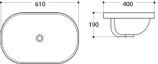 Раковина Art&Max AM-5006-C 61 см