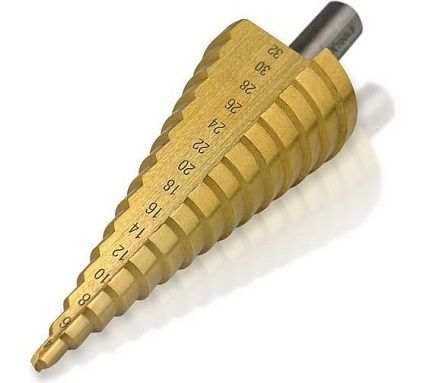 Сверло по металлу ступенчатое 4-32 мм Vertextools 4-32