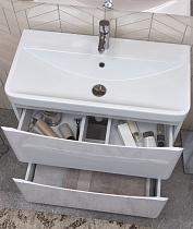 Мебель для ванной Vigo Glem 80 см напольная, белый