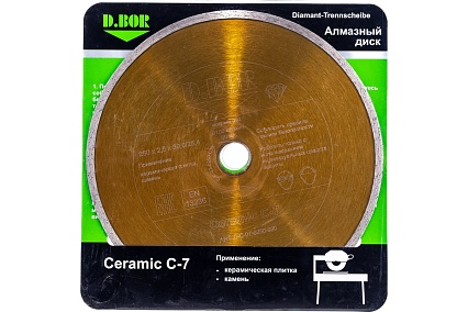 Диск алмазный Ceramic C-7 250x2.6x30/25.4 мм D.BOR C-C-07-0250-030