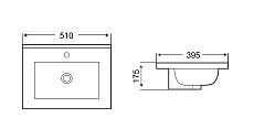 Раковина WeltWasser Deilbach 7517-50 50 см, 10000005582 белый