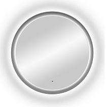 Зеркало Art&Max Napoli AM-Nap-800-DS-F-Grey 80x80 см, с подсветкой, серый матовый