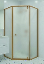 Душевой уголок RGW Hotel HO-088-G 100x100 матовое, брашированное золото 350608800-26