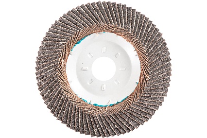 Круг лепестковый торцевой Tiger Abrasive IRON NORMAL на металлической чашке, 125x22 мм, P120 00-00000424