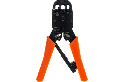 Обжимные клещи Telecom HT-200R/2008R RJ-45, RJ-11, RJ-12 (UTP), 4P/6P/8P, LD110 HT-200R/2008R