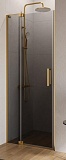 Душевая дверь Cezares SLIDER-B-1-80/90-GRIGIO-BORO 80/90x195, серая, брашированное золото