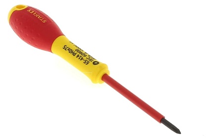 Диэлектрическая отвертка FATMAX 1000V PH0х75 мм Stanley 0-65-414