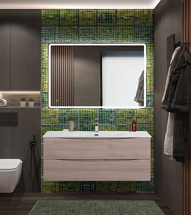Мебель для ванной BelBagno Marino-Cer-N 120 см Rovere Grigio
