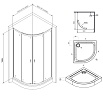 Душевой уголок Am.Pm X-Joy W88E-205-090MT64 90x90 с поддоном, прозрачный, хром матовый