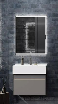 Мебель для ванной Kerama Marazzi Logica 60 см 2 ящика, стальной серый