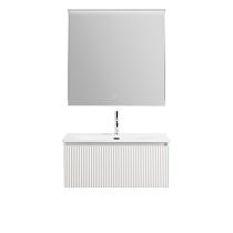 Тумба с раковиной BelBagno Uno 80 см 1 ящик, Bianco Opaco
