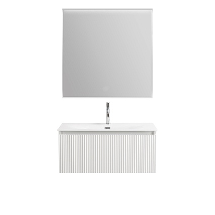 Тумба с раковиной BelBagno Uno 80 см 1 ящик, Bianco Opaco