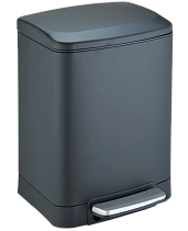 Ведро WeltWasser WW GOLF BL 6L черный матовый 10000013374