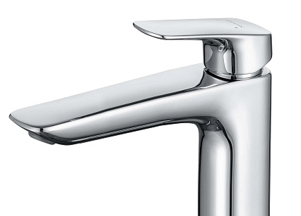 Смеситель для раковины Aquatek Вега AQ1005CR донный клапан, хром