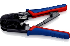 Пресс-клещи для штекеров Knipex RJ (Western), 2 гнезда, RJ 11/12, RJ 45, 190 мм, KN-975110SB