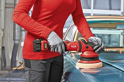 Аккумуляторная эксцентриковая полировальная машина Flex XFE 15 150 18.0-EC/5.0 Set 418099