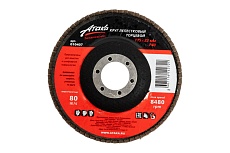 Круг лепестковый торцевой коричневый (115х22,2 мм; Р40) АТАКА 680680