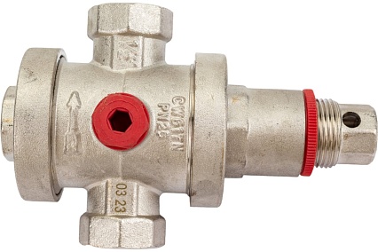 Редуктор давления Rommer RVS-0008-000015 PN25 вн/вн 1/2 с выходом под манометр RG00921SM0CF3O