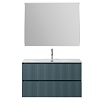 Тумба с раковиной BelBagno Uno-Mini 100 см Голубой матовый