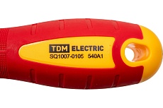 Шлицевая диэлектрическая отвертка тип SL8x175, серия «ЭкспертЭлектрик» TDM SQ1007-0105