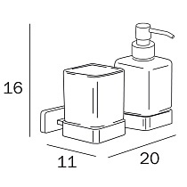Дозатор жидкого мыла Inda Lea A1810DCR21 хром