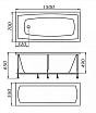 Акриловая ванна Marka One Viola 150x70