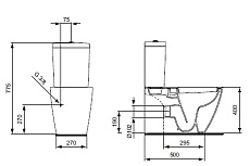 Бачок для унитаза Ideal Standard Connect CUBE E797001