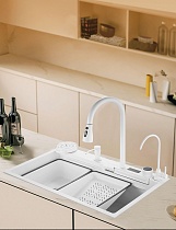 Кухонная мойка многофункциональная Savol 75 см S-SC002Q графит