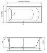 Акриловая ванна Vayer Savero 170x75 см