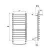 Полотенцесушитель электрический Point PN05148SPE П11 40x80 с полкой, хром