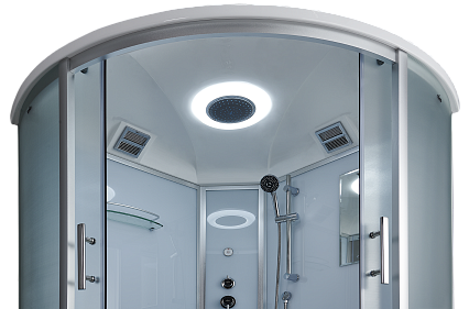 Душевая кабина Timo Standart T-6600SF Silver Fabric 100x100, без г/м, матовые стекла, хром