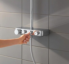 Душевая стойка Grohe Euphoria SmartControl System 310 Cube Duo 26508000 с термостатом