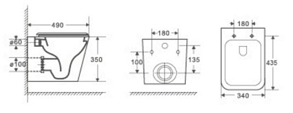 Подвесной унитаз WeltWasser Gelbach 004MT-BL черный матовый