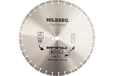 Диск алмазный отрезной сегментный Hard Materials Laser (500x25.4 мм) Hilberg HM111