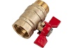 Шаровой кран ProfEco 3/4 ВР-НР, муфтовый, бабочка, Ду20, Ру20 11Б27п1 PE-34FMB