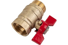Шаровой кран ProfEco 3/4 ВР-НР, муфтовый, бабочка, Ду20, Ру20 11Б27п1 PE-34FMB