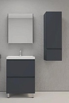 Мебель для ванной Style Line Манхэттен 60 см напольная, графит