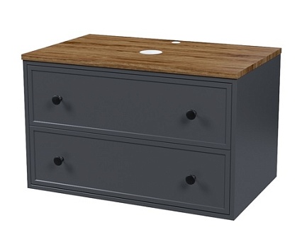 Тумба со столешницей Iddis Torr 80 см, МДФ макадамия орех