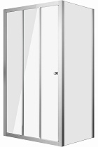 Душевой уголок Grossman Falcon GR-D110-P100Fa 110x100 прозрачный, хром