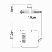 Держатель туалетной бумаги WasserKRAFT Leine K-5025